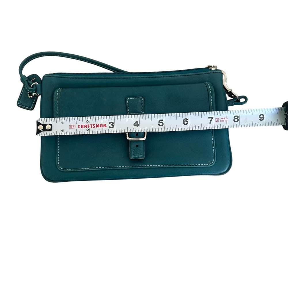 Vintage‎ Coach Wristlet/Clutch teal y2k - Picture 6 of 7